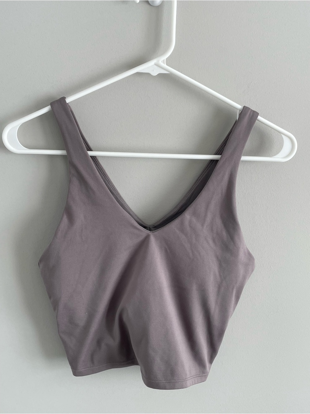 all in motion V-Neck Crop Sports Bra - Grey